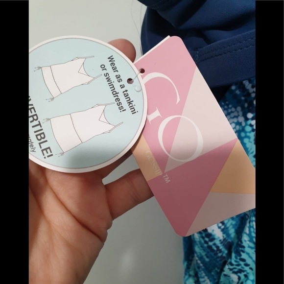 NWT GO by Gossip Deep Dive Convertible Swim Dress - Picture 11 of 15